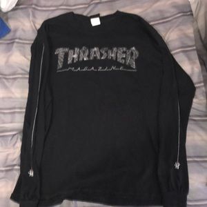Black thrasher shirt